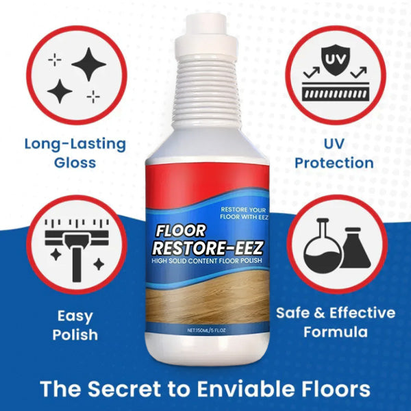 Zolmeriq™ Floor Restorer – Fast-drying, non-toxic shine. ✨