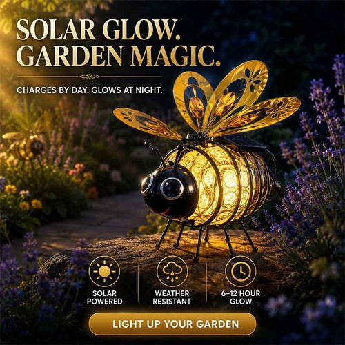 🐝 Solar Powered Hanging Bee Garden Light