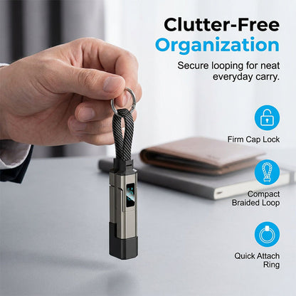 Zolmeriq™4-in-1 Digital Display Keychain Charging Cable