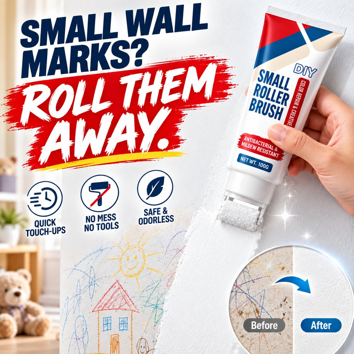 Zolmeriq™ Roll-On Wall Touch-Up Paint