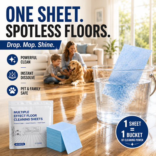 ✨  Water‑Soluble Floor Sheets – Cleans & shines all floors. Safe & streak‑free.  🧹💧
