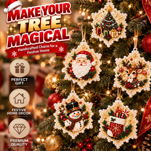 🔥Zolmeriq™ Christmas DIY Painting Hanging Ornaments Set🎄🎁