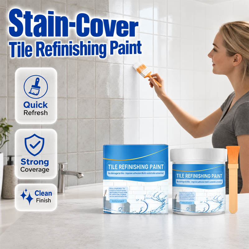 Zolmeriq™ White Tile Refinishing Paint with Brush