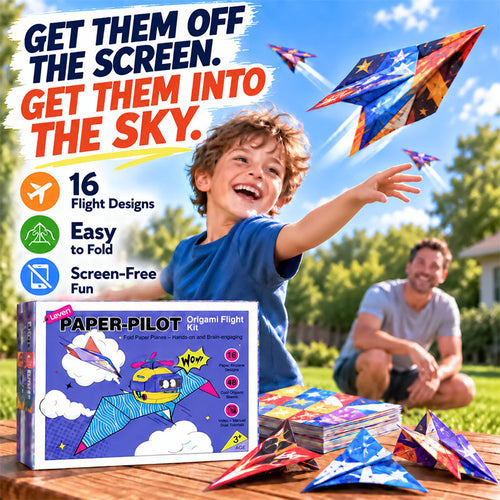 🎁Zolmeriq™🔥Creative DIY Paper Airplane Set For Kids🎄🛩️ (offer)