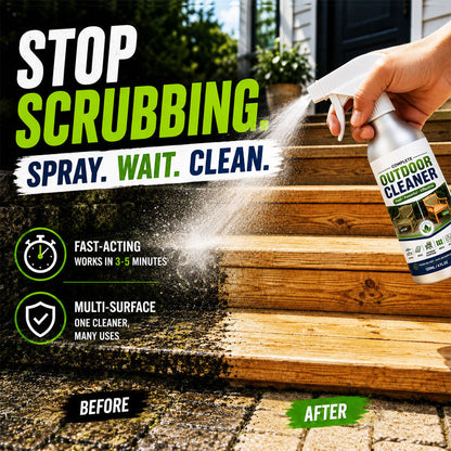 🌿 LIMITED-TIME 50% OFF! Outdoor Surface Cleaner Spray, Fast Acting Stain Remover for Patio, Wooden Furniture & Outdoor Surfaces (offer)