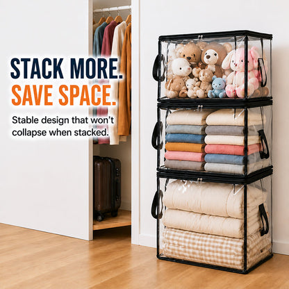 🎁 Transparent Large-Capacity Dustproof & Moisture-Proof Storage Bag – Declutter Your Home Fast ✨
