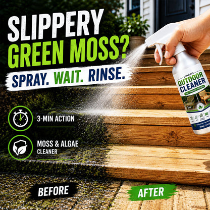 🌿Zolmeriq™ Outdoor Surface Cleaner Spray, Fast Acting Stain Remover for Patio, Wooden Furniture & Outdoor Surfaces