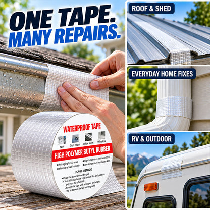 Zolmeriq™ Heavy-Duty Waterproof Foil Tape — Instant Leak Stop