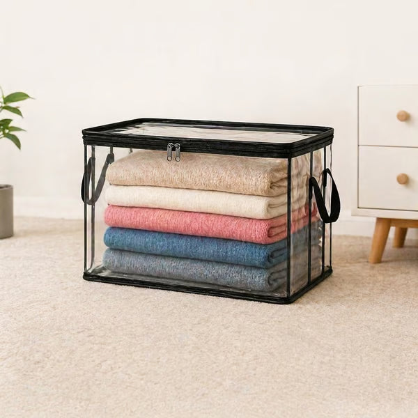 🎁 Transparent Large-Capacity Dustproof & Moisture-Proof Storage Bag – Declutter Your Home Fast ✨