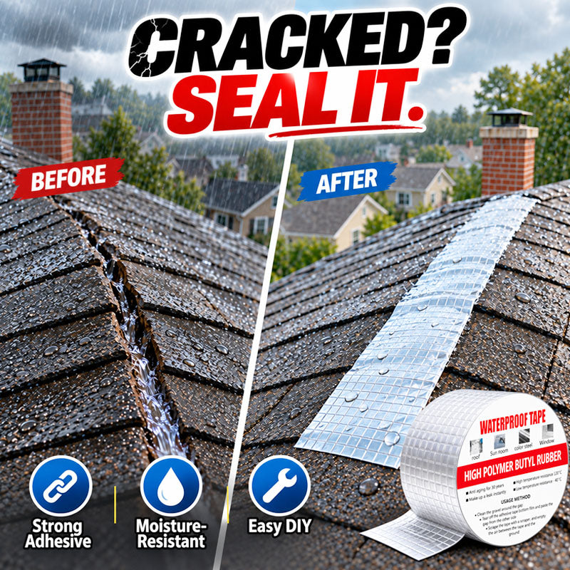 Zolmeriq™ Heavy-Duty Waterproof Foil Tape — Instant Leak Stop