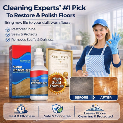 Zolmeriq™ Floor Restorer – Fast-drying, non-toxic shine. ✨