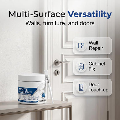 White Furniture Touch-Up Paste with Brush
