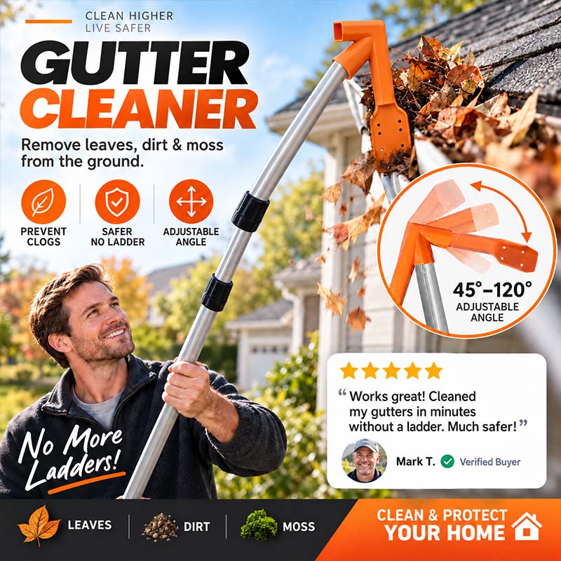 ✨Zolmeriq™ No-Climb Gutter Cleaning Tool (OFFER)