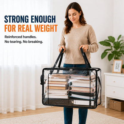 🎁 Transparent Large-Capacity Dustproof & Moisture-Proof Storage Bag – Declutter Your Home Fast ✨