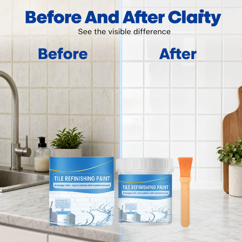 Zolmeriq™ White Tile Refinishing Paint with Brush