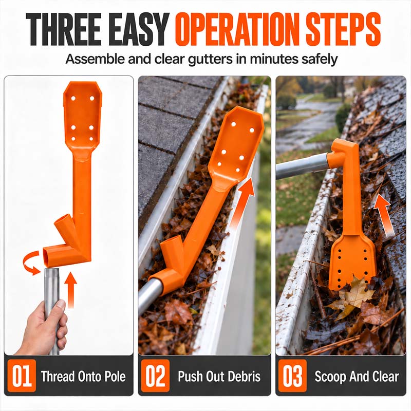 ✨Zolmeriq™ No-Climb Gutter Cleaning Tool (OFFER)