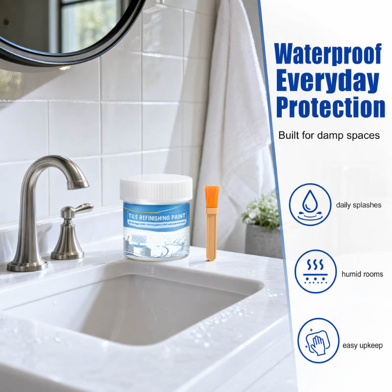 Zolmeriq™ White Tile Refinishing Paint with Brush (offer)
