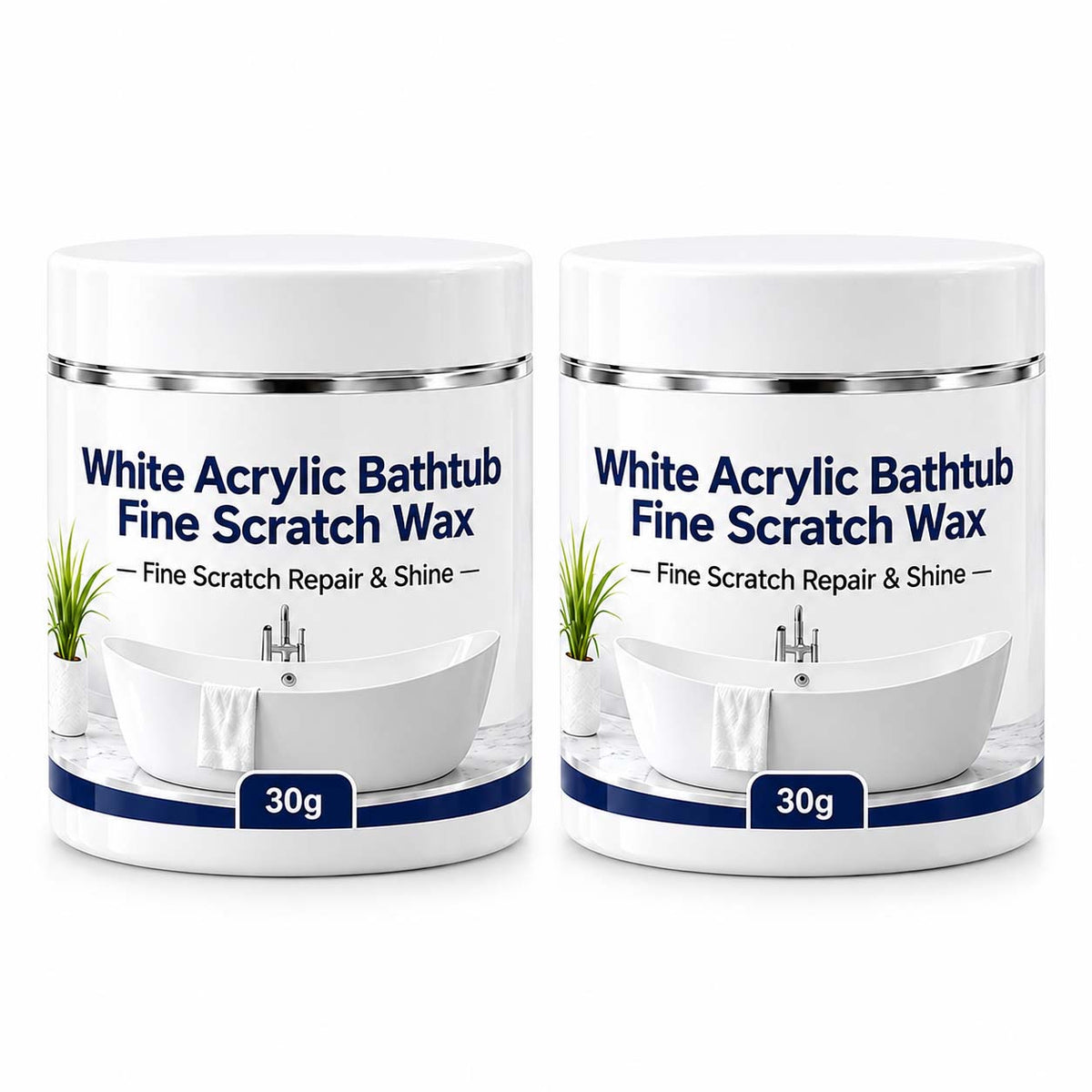 Zolmeriq™ White Acrylic Bathtub Fine Scratch Repair Wax （offer)