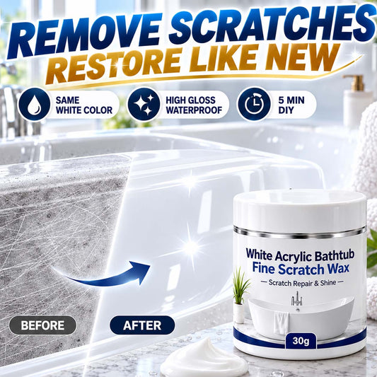 Zolmeriq™ White Acrylic Bathtub Fine Scratch Repair Wax