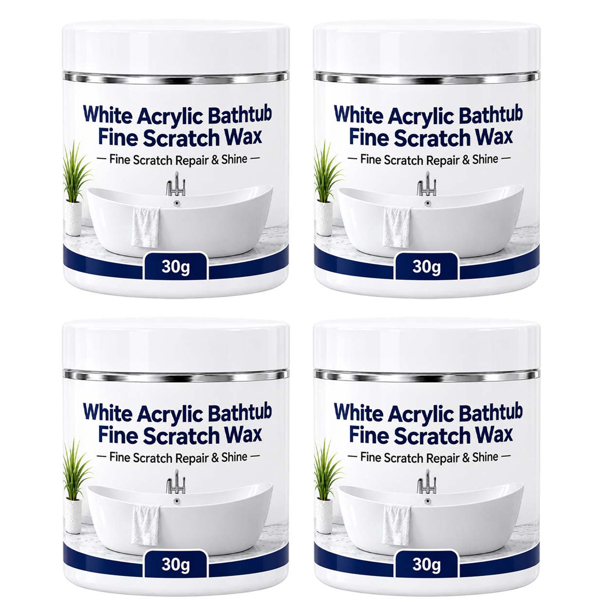Zolmeriq™ White Acrylic Bathtub Fine Scratch Repair Wax （offer)