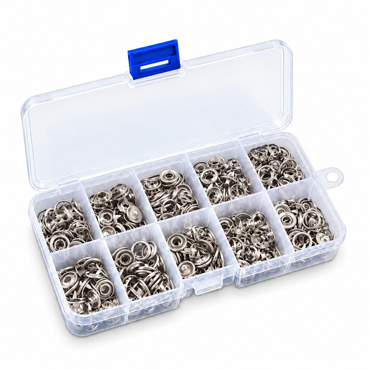 50-Pack Silver Snaps