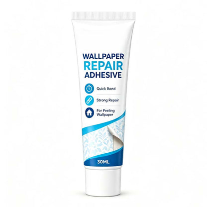 🛡️Zolmeriq™ Heavy-Duty Wallpaper Adhesive – invisible clear finish, no residue or bumps.  🔧💚 (offer)