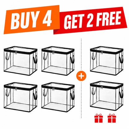 🎁 Transparent Large-Capacity Dustproof & Moisture-Proof Storage Bag – Declutter Your Home Fast ✨