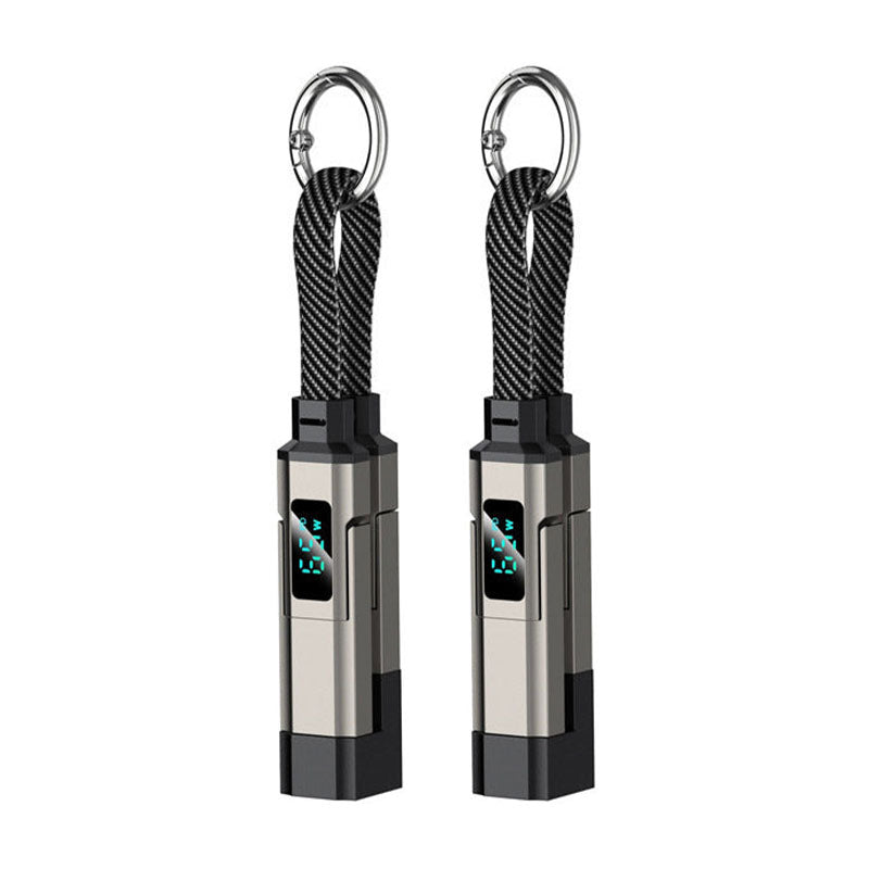 🔥Zolmeriq™ 4-in-1 Digital Display Keychain Charging Cable (offer)