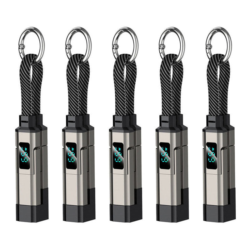 🔥Zolmeriq™ 4-in-1 Digital Display Keychain Charging Cable (offer)