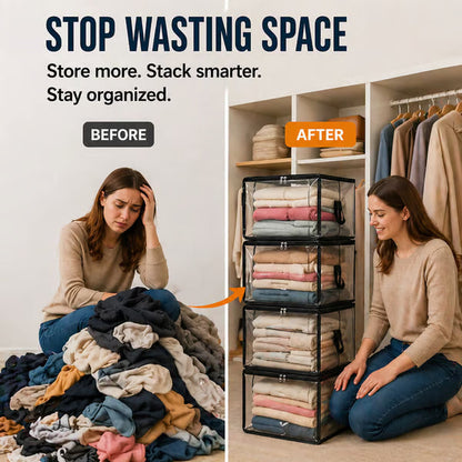 🎁 Transparent Large-Capacity Dustproof & Moisture-Proof Storage Bag – Declutter Your Home Fast ✨