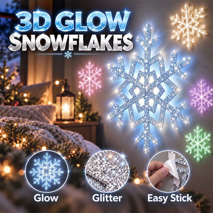 ❄Zolmeriq™ Glowing Snowflake Night Light Wall Stickers💡