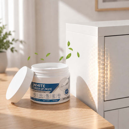 White Furniture Touch-Up Paste with Brush