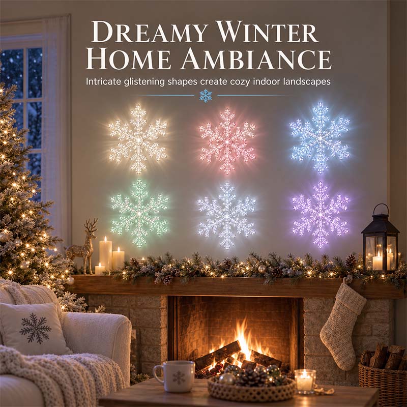 ❄Zolmeriq™ Glowing Snowflake Night Light Wall Stickers💡