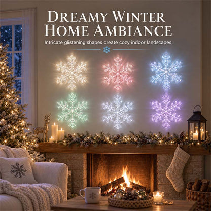 ❄Zolmeriq™ Glowing Snowflake Night Light Wall Stickers💡