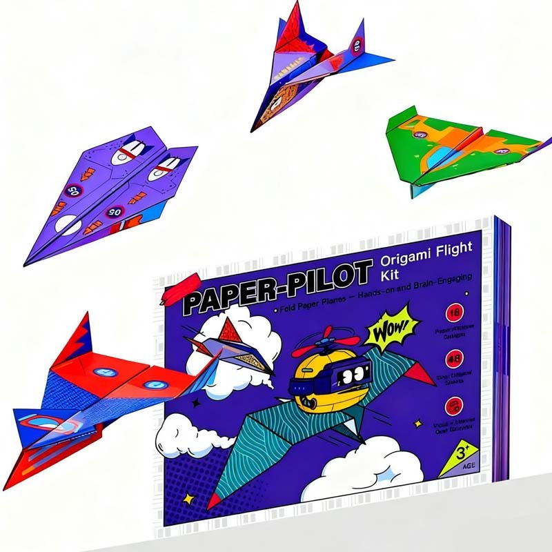 🎁Zolmeriq™🔥Creative DIY Paper Airplane Set For Kids🎄🛩️
