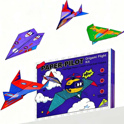 🎁Zolmeriq™🔥Creative DIY Paper Airplane Set For Kids🎄🛩️