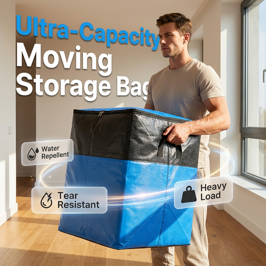 📦Collapsible Storage & Moving Bag – Heavy‑duty PE, water‑resistant. 🏠✨