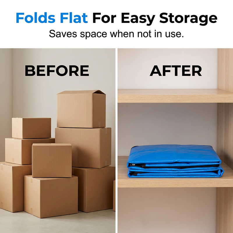 📦Collapsible Storage & Moving Bag – Heavy‑duty PE, water‑resistant. 🏠✨