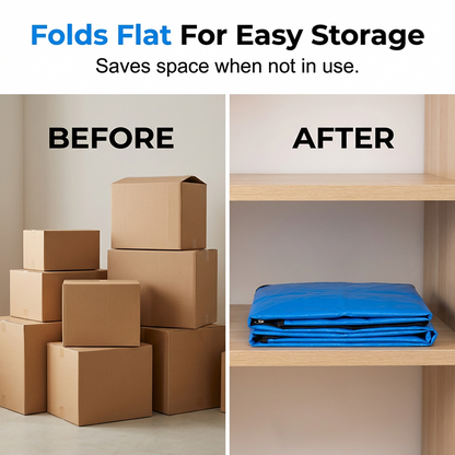 📦Collapsible Storage & Moving Bag – Heavy‑duty PE, water‑resistant. 🏠✨