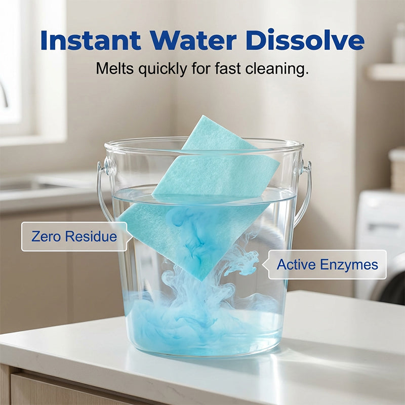 ✨  Water‑Soluble Floor Sheets – Cleans & shines all floors. Safe & streak‑free.  🧹💧