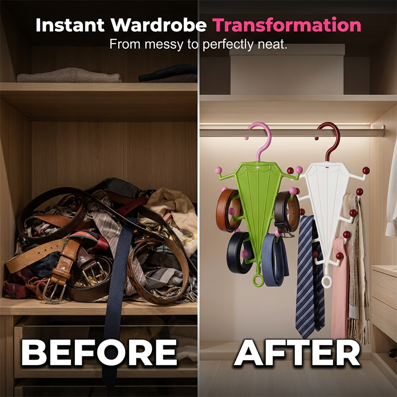 🥳Multi-Functional V-Shaped Double Sided Hanger Storage Rack (Offer)