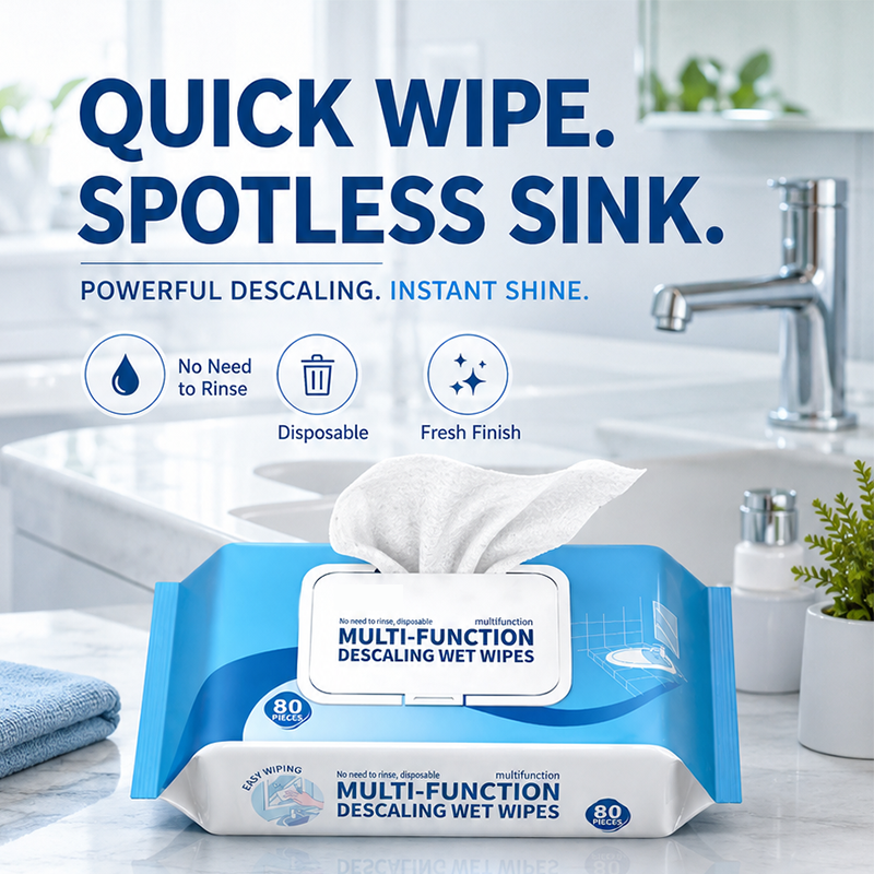 Zolmeriq™ Multi-function Bathroom Descaling Cleaning Wipes