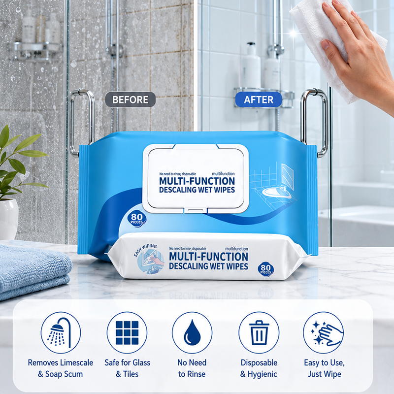 Zolmeriq™ Multi-function Bathroom Descaling Cleaning Wipes