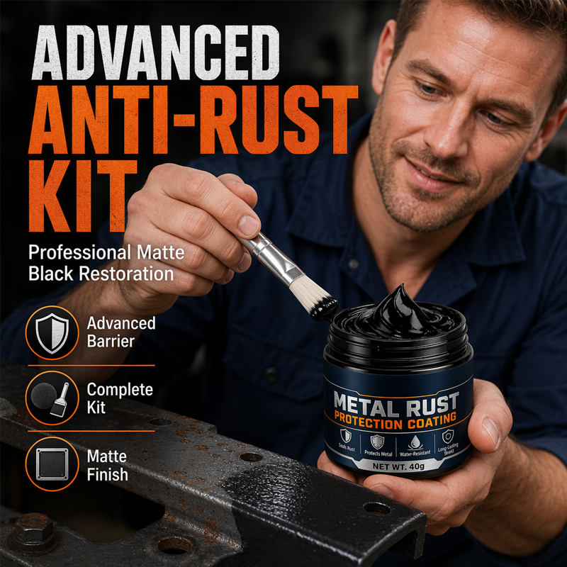 Black Metal Restoration Paste | Rust Protection & Surface Repair