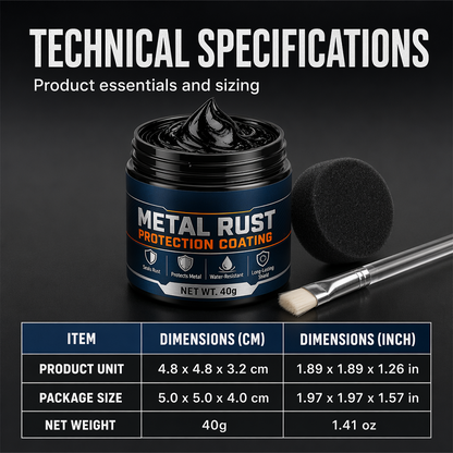 Black Metal Restoration Paste | Rust Protection & Surface Repair