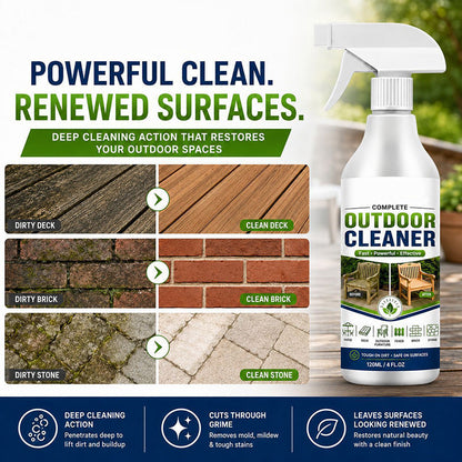 🌿Zolmeriq™ Outdoor Surface Cleaner Spray, Fast Acting Stain Remover for Patio, Wooden Furniture & Outdoor Surfaces