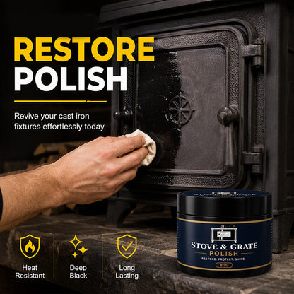 Zolmeriq™ Cast Iron Stove Polish with Sponge 