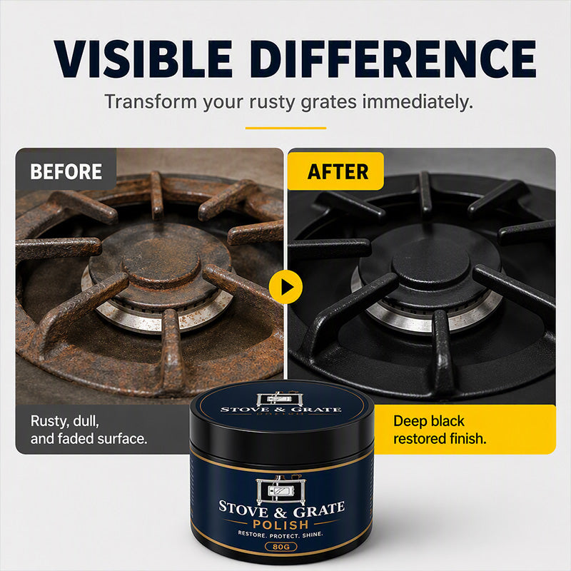 Zolmeriq™ Cast Iron Stove Polish with Sponge 