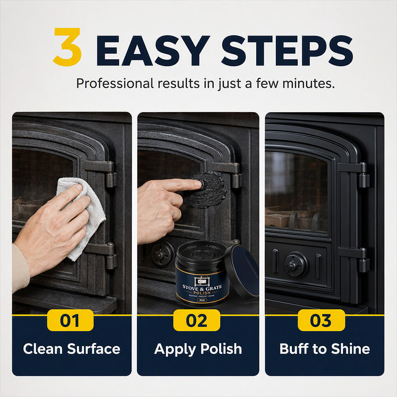 Zolmeriq™ Cast Iron Stove Polish with Sponge 