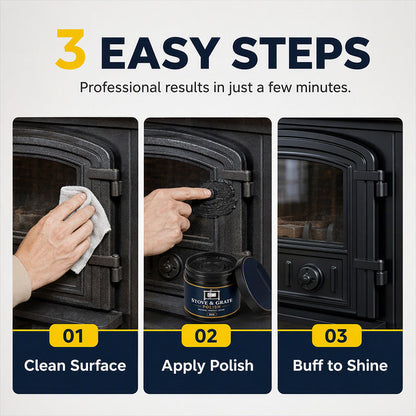Zolmeriq™ Cast Iron Stove Polish with Sponge 
